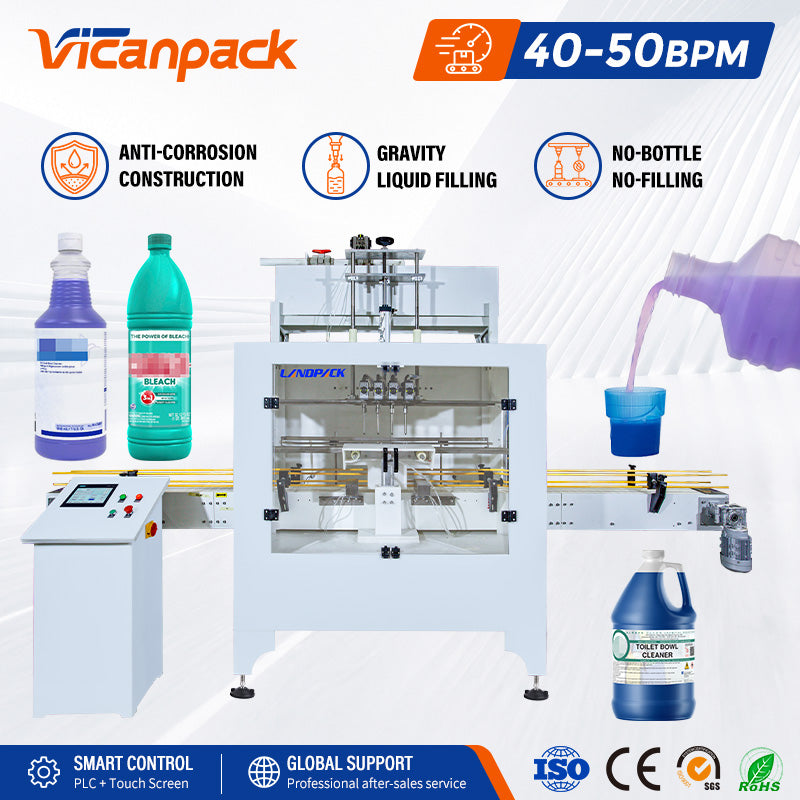 Automatic Anti-corrosion Acid Filling Machine Chemical Liquid Bleach Filling Machine
