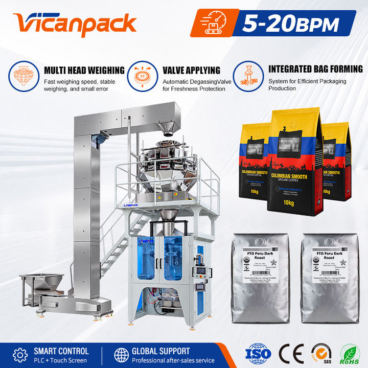 Automatic Granule Packaging Machine with Degassing Valve Device