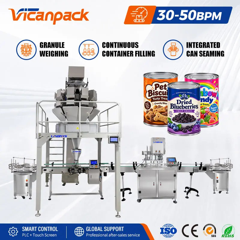 automatic can filling sealing labeling line
