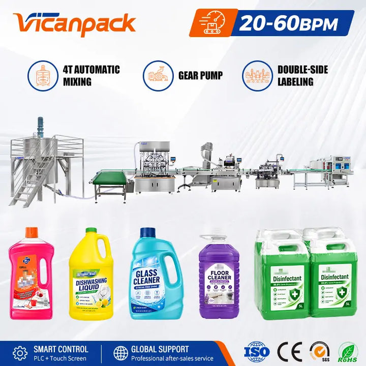 filling labeling capping machine