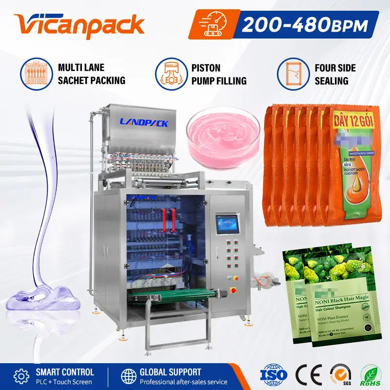 pouch sachet filling sealing machine for shampoo