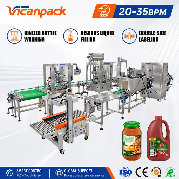 automatic liquid filling line