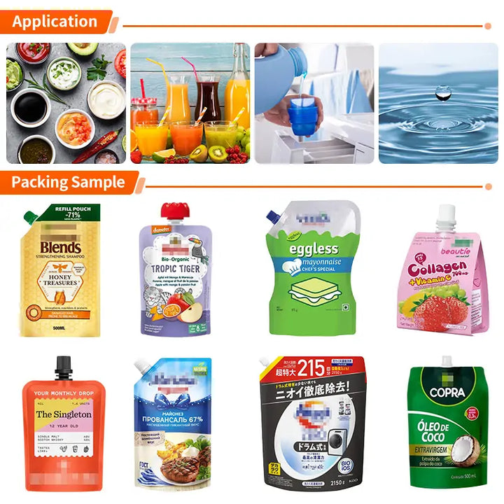 spout pouch filling and capping machine