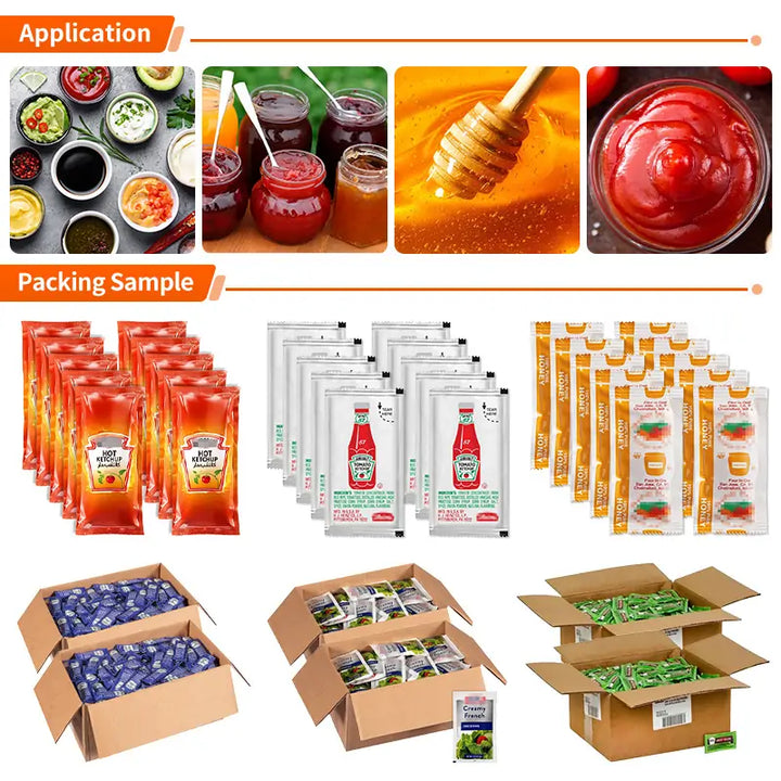 ketchup packet filling machine