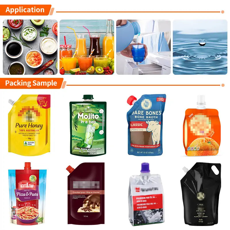 juice spout pouch filling machine