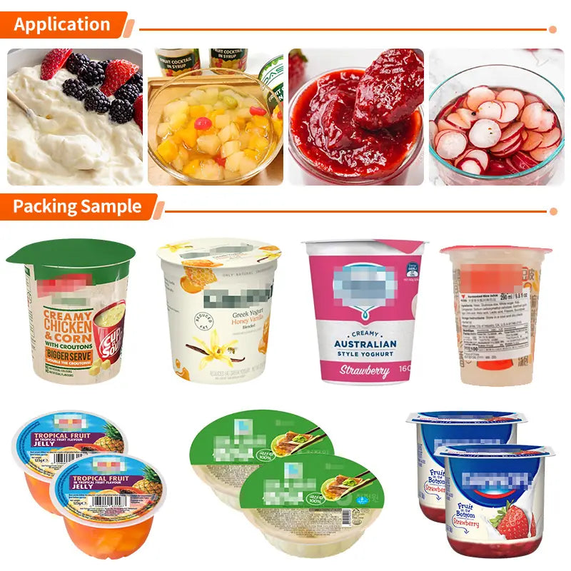 yogurt cup filling and sealing machine
