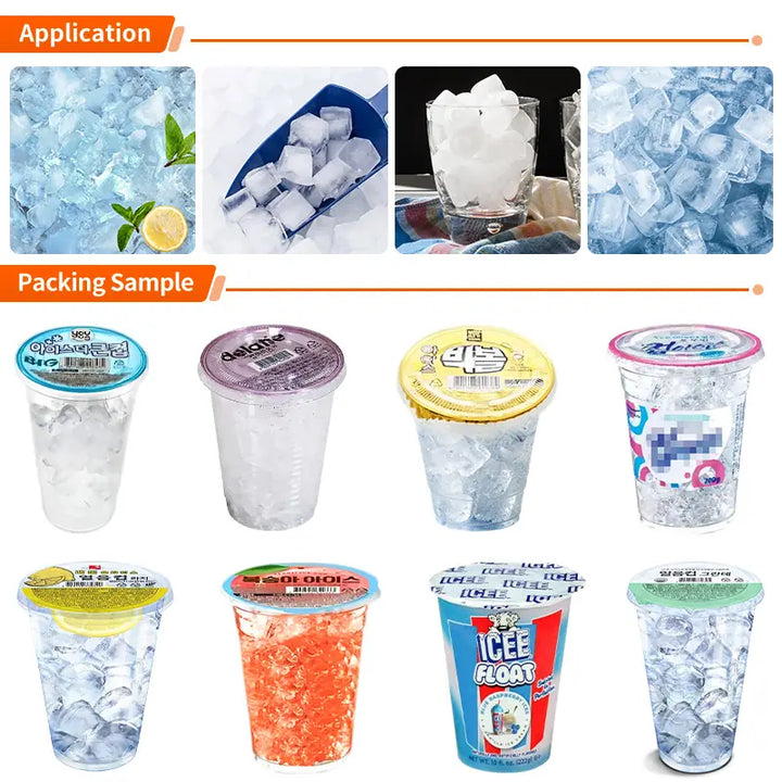 ice cube filling sealing machine