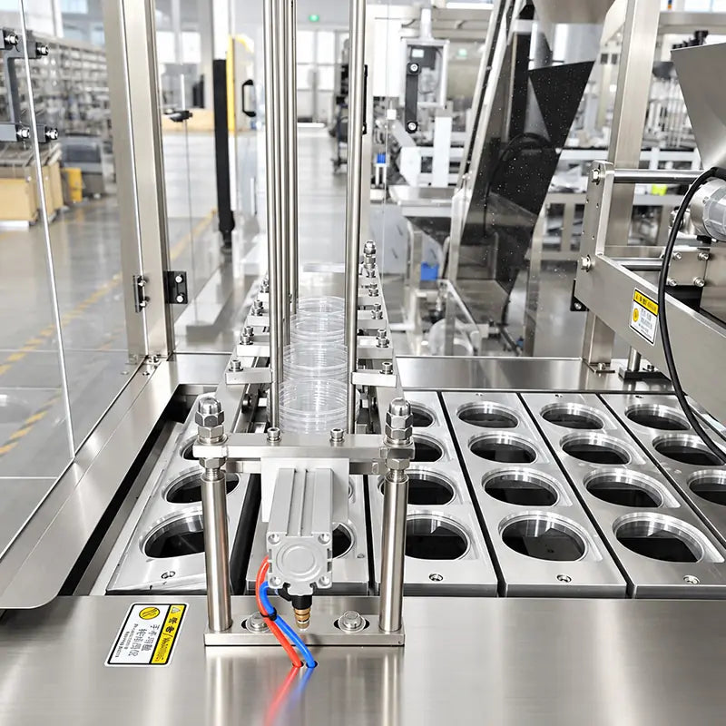 ice cube filling and sealing machine