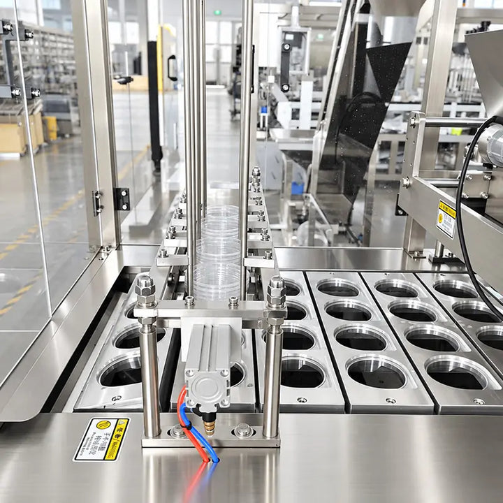ice cube filling and sealing machine