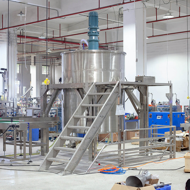 High-Speed Automatic Liquid Filling Capping Labeling Machine With Mixing Tank