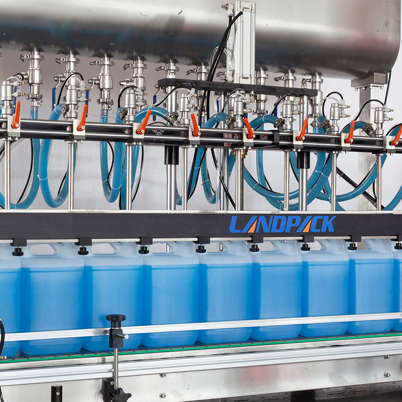 Automatic 10 Heads Liquid Linear Bottle Filling Machine, Liquid Soap Filling Machine