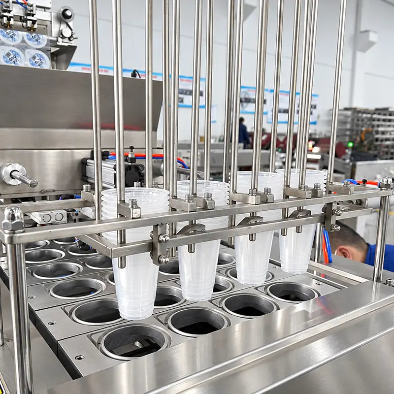 ice cube filling and sealing machine