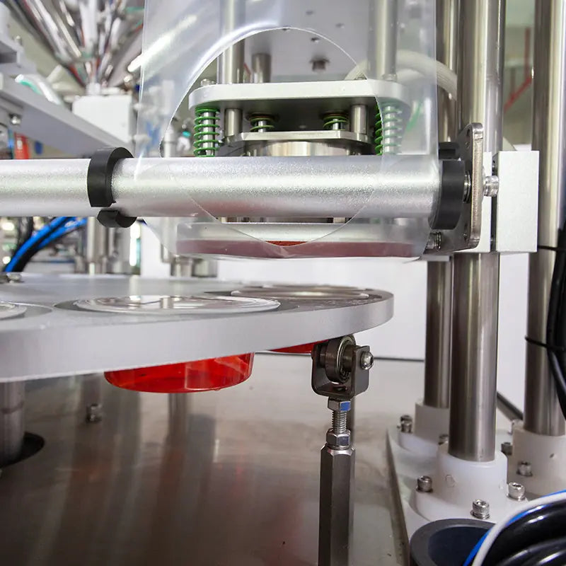 automatic rotary cup filling and sealing machine