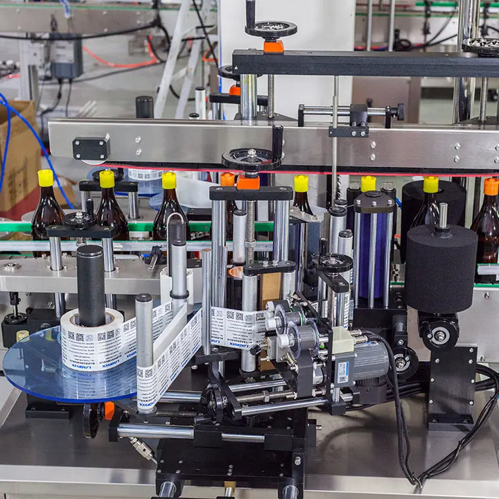 automatic bottle filling capping labeling and sealing machine