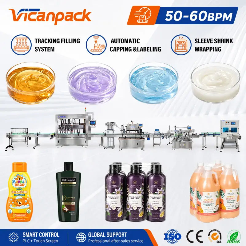 filling machine for shampoo