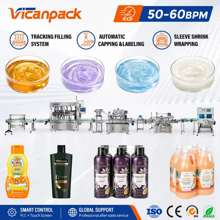 filling machine for shampoo