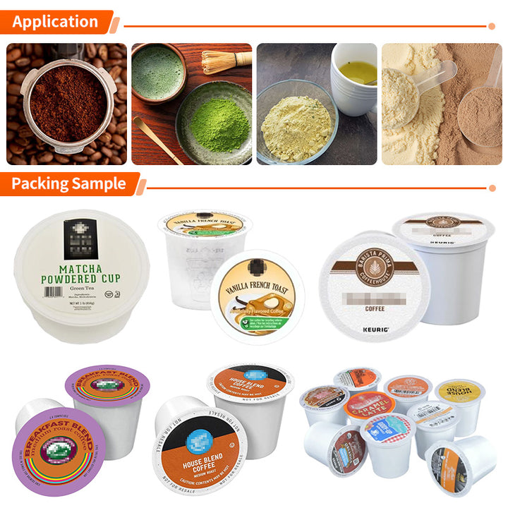 4 Lane K Cup Nespresso Coffee Pods Cup Filling and Sealing Machine For Powder