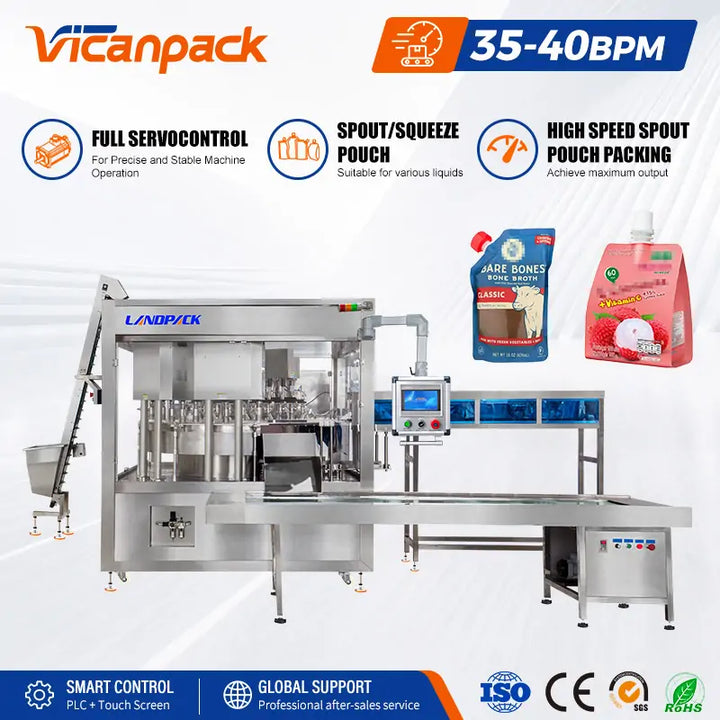 milk spout pouch filling machine