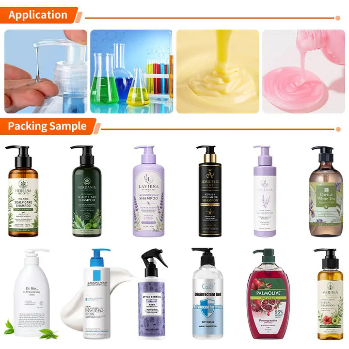 filling machine for shampoo