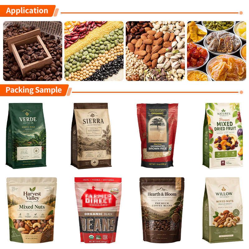 Low Cost Mini Doypack Machine Zipper Pouch Granule Packing Machine