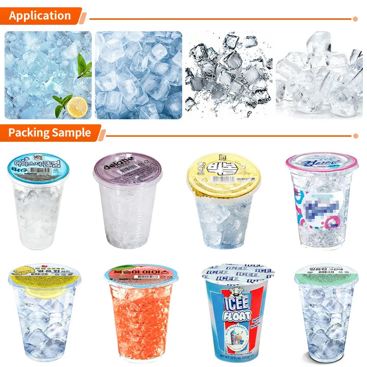 Ice Cube Cup Filling and Sealing Machine Plastic Cup Filling Machine
