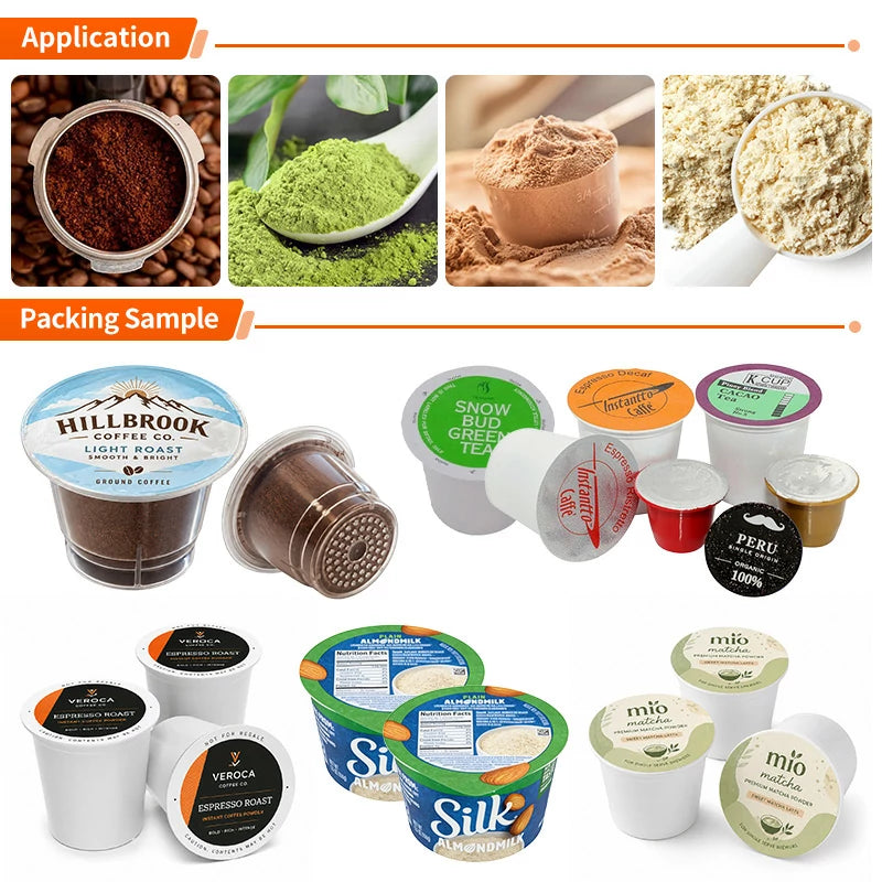 coffee capsule filling and sealing machine
