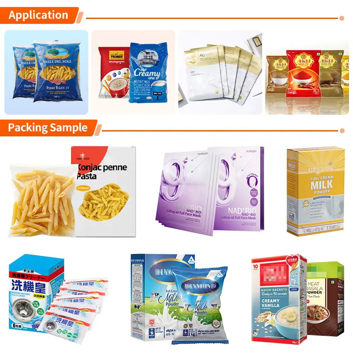 Automatic Bagged Macaroni Counting and Cartoning Packing System