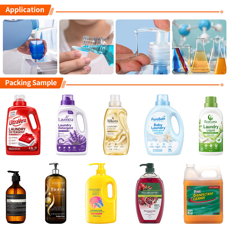Automatic Foaming Liquid Detergent Soap Bottle Filling Machine