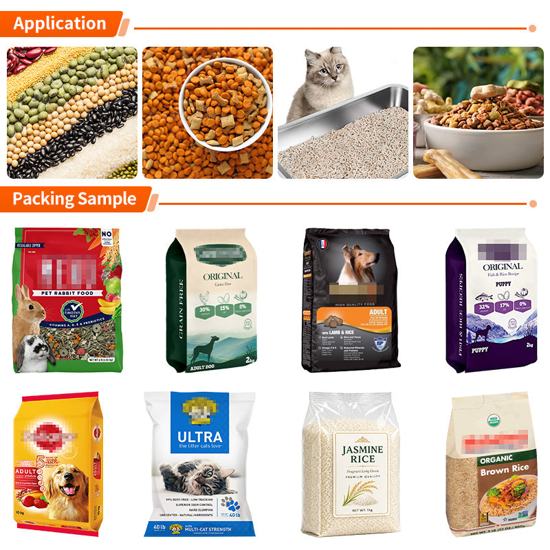 Automatic 5-15kg Pet Food Multihead Weigher Packing Machine