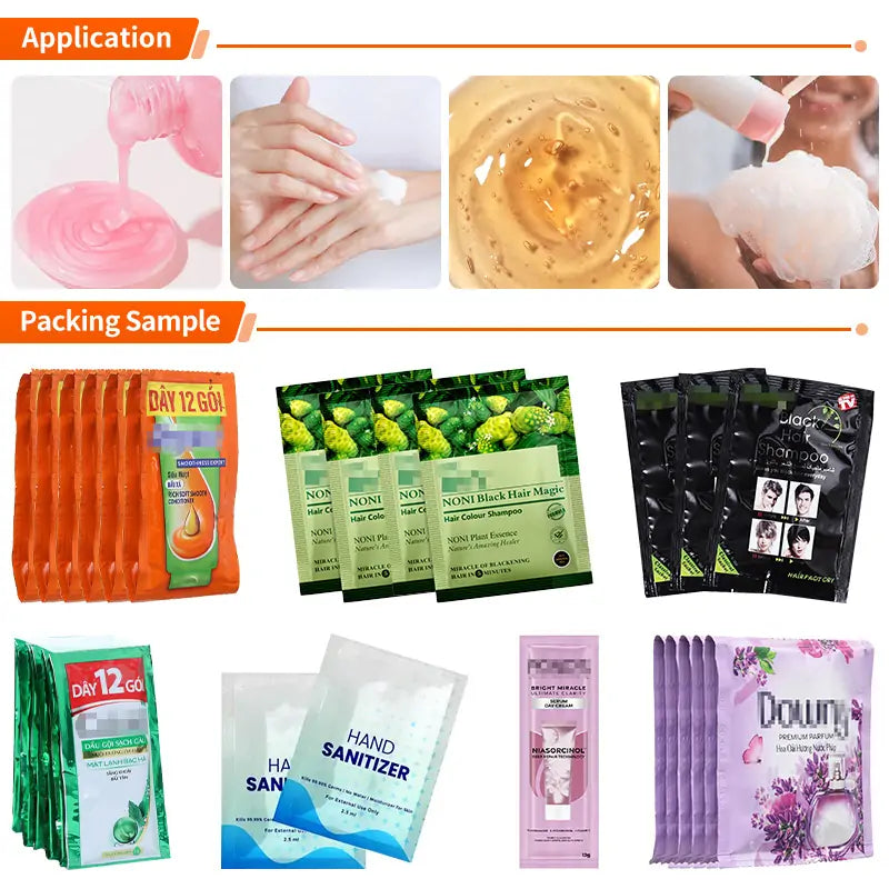 pouch shampoo filling machine