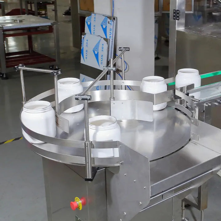 Automatic Powder Bottle Filling Line For Nutrition Powder Collagen Powder Milk Powder