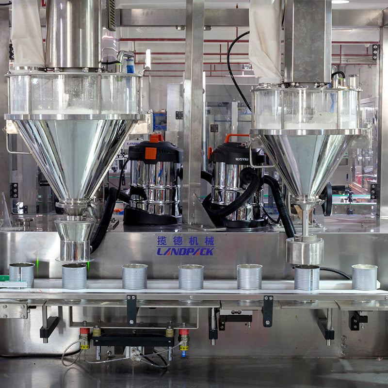 Automatic Coffee Protein Powders Can Packaging Production Line Milk Powder Can Filling Machine