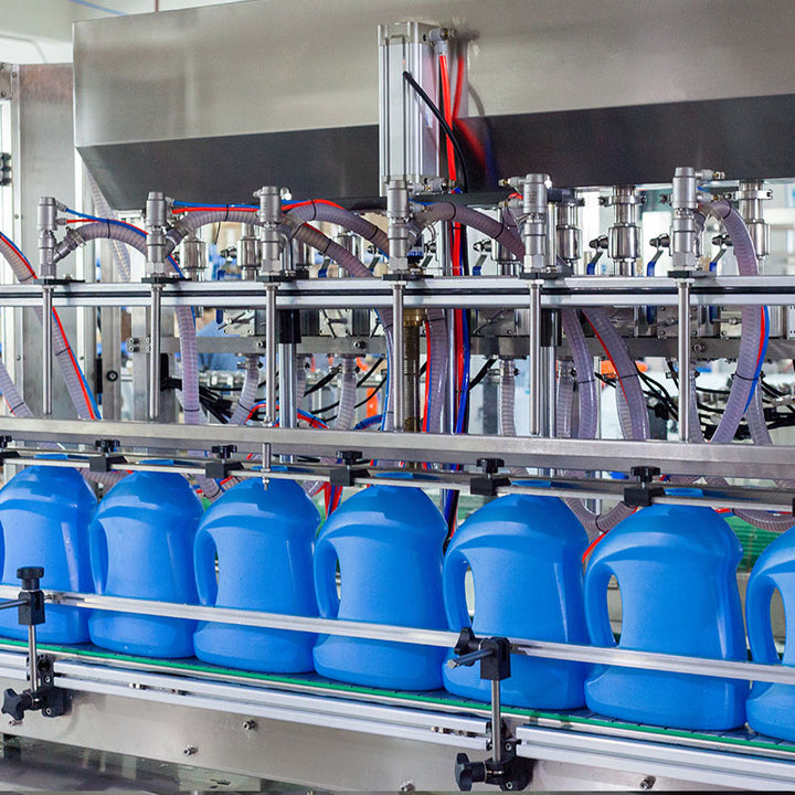 Automated 500ml 5L Liquid Soap Bottle Filling Capping Labeling Line Machine