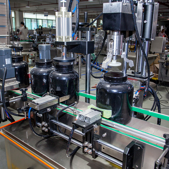 Automatic Double Head Protein Powder Bottle Filling Line Machine