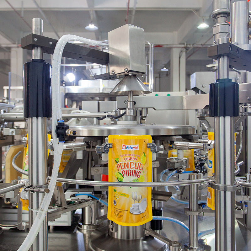 Automated Alcohol Hand Sanitizer Premade Pouch Fill And Seal Machine