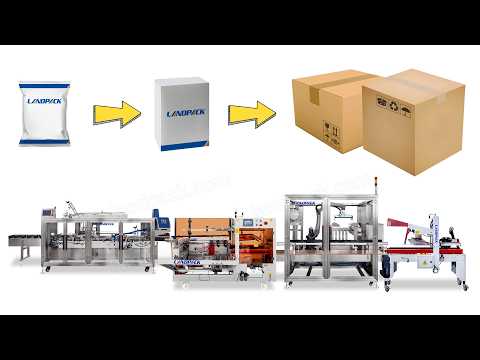 Professional Box Case Packing System For Packaging Line Automation