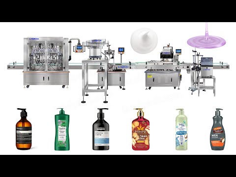 shampoo filling machine video
