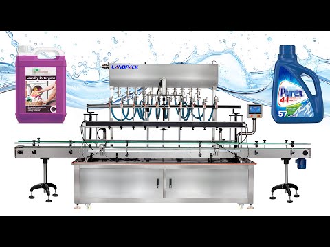 Automatic 10 Heads Liquid Linear Bottle Filling Machine, Liquid Soap Filling Machine