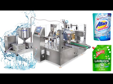 Automated Alcohol Hand Sanitizer Premade Pouch Fill And Seal Machine