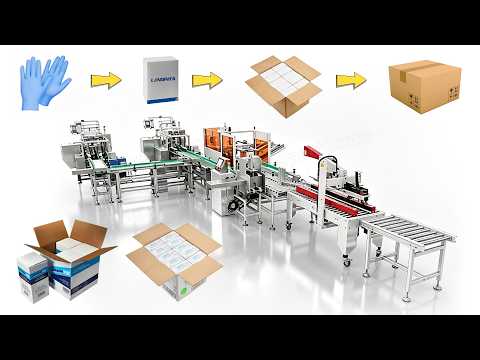 Automatic Cartoning and Case Packing System End of Line Packaging Machinery