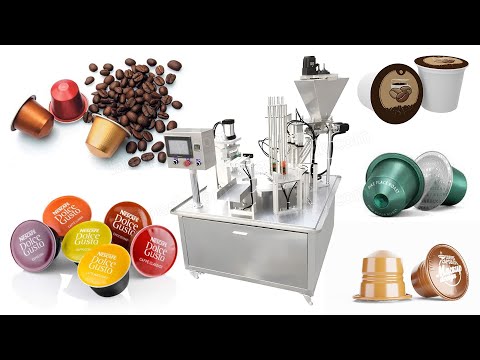 coffee capsule filling and sealing machine