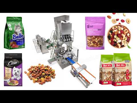 Automatic Rotary Premade Pouch Packing Machine Pet Food Doypack Packaging Machine