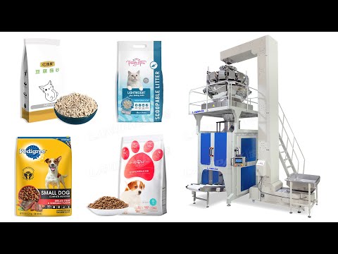 Automatic 5-15kg Pet Food Multihead Weigher Packing Machine