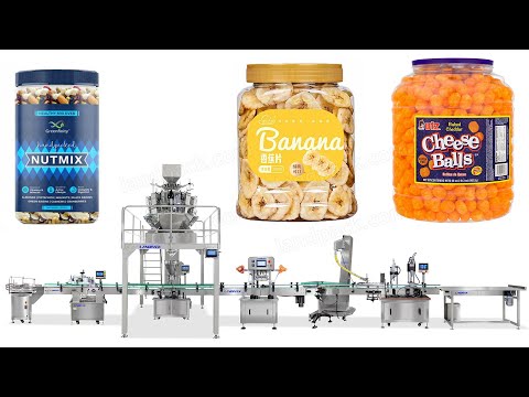 Automatic Granule Can Filling and Sealing Line with Labeling